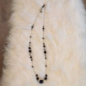 Necklace long silver chain